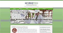 Desktop Screenshot of normipro.com